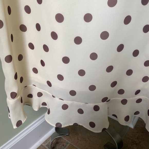 Danizel dress in cream with brown dots; EU size 44 - Picture 3 of 6